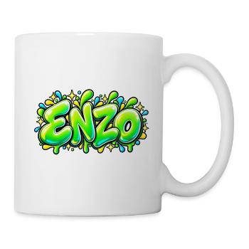 ENZO in Graffiti: das Geschenk, das das Feuer entfacht! - Tasse - Weiß - Rechts