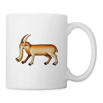 Mittelalterlicher Elefant – 15. Jahrhundert - Tasse - Weiß - Rechts