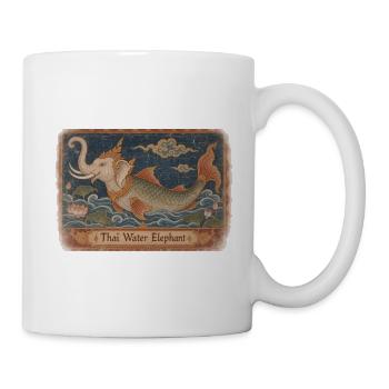 Thailändischer Wasserelefant (Chang Nam) - Tasse - Weiß - Rechts