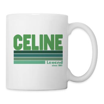 Céline-grüne Legende - Tasse - Weiß - Rechts
