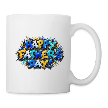 Frohen Vatertagsgraffiti: Papa wird halluzinieren! - Tasse - Weiß - Rechts