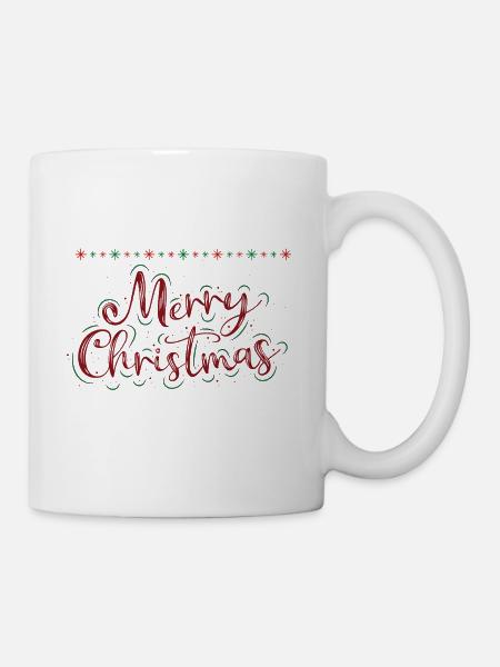 Frohe Weihnachten - Tasse - Weiß