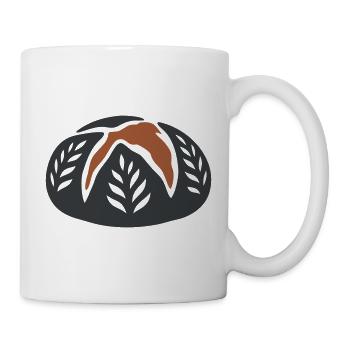 Sauerteigbrot Laib Logo - Tasse - Weiß - Rechts