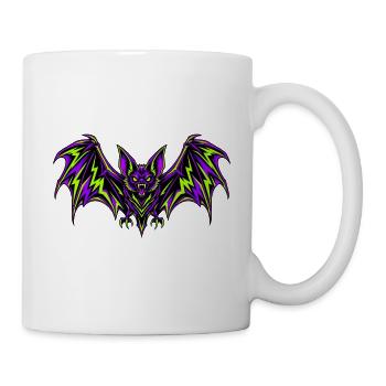 Neonfledermaus Zackenkraft - Tasse - Weiß - Rechts