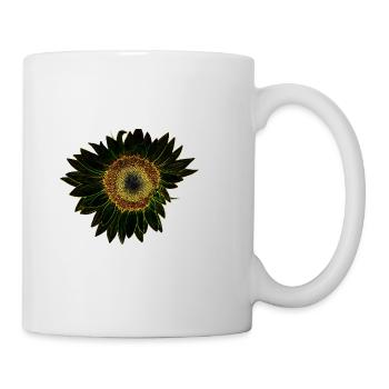 Leuchtende Sonnenblume Icon - Tasse - Weiß - Rechts