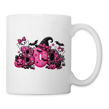 Pink Boo Halloween - Tasse - Weiß - Rechts