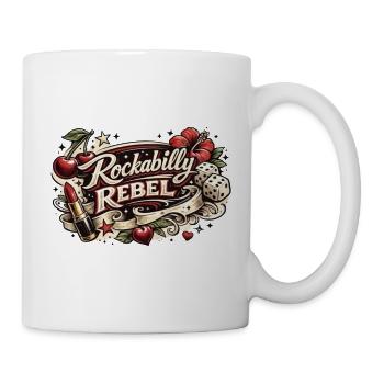 Rockabilly Rebel Tattoo Style - Tasse - Weiß - Rechts