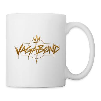 Vagabond Gold Graffiti Logo - Tasse - Weiß - Rechts