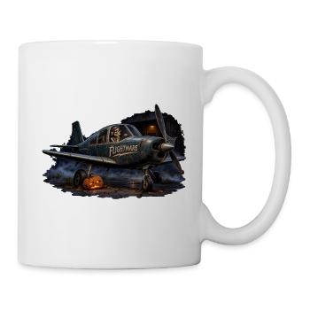 Flightmare – Verfluchtes Vintage-Flugzeug, Halloween - Tasse - Weiß - Rechts