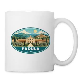 Entdecken Sie Padula in Italien Kampaniens Erbe - Tasse - Weiß - Rechts