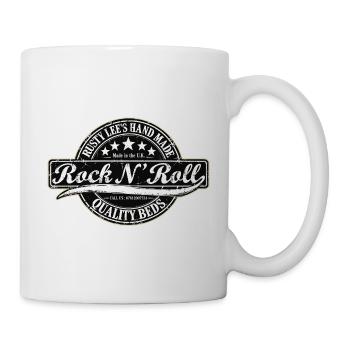 RUSTY LEES HANDGEMACHT | Rock 'n' Roll - Tasse - Weiß - Rechts