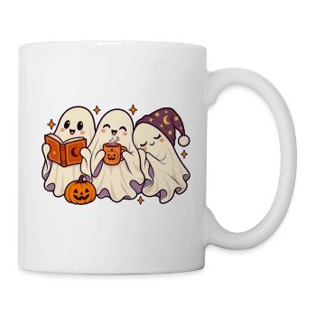 Geisterfreunde Halloween Teezeit - Tasse - Weiß - Rechts