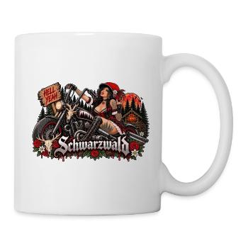  Schwarzwald Bikerin Hell Yeah Motorrad Und - Tasse - Weiß - Rechts