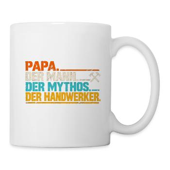Papa der Mann der Mythos der Handwerker - Tasse - Weiß - Rechts