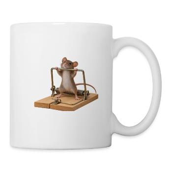 Maus mit Problem. - Tasse - Weiß - Rechts