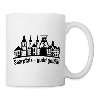 Saarpfalz Stadt Silhouette - Tasse - Weiß - Rechts