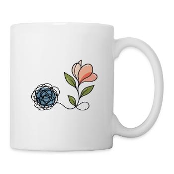 Psychische Gesundheit – vom Chaos zur Wiedergeburt - Tasse - Weiß - Rechts