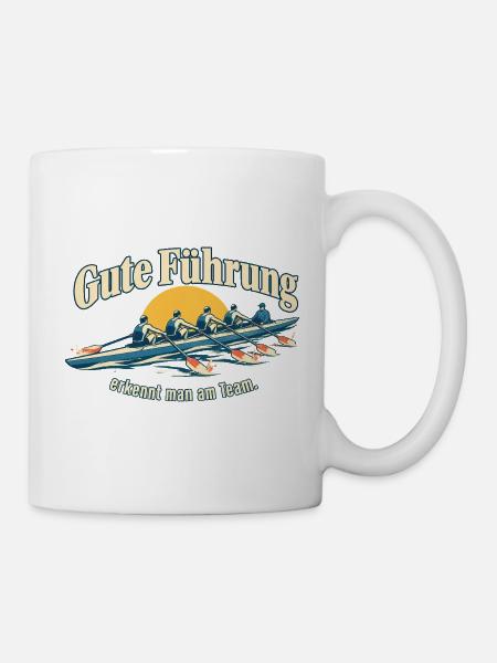 Gute Führung Teamgeschenk für Chefin oder Chef - Tasse - Weiß