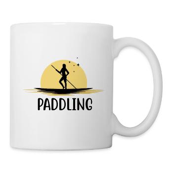 kajak paddeln paddling kanu paddel boot - Tasse - Weiß - Rechts