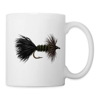 Wooly Bugger Streamer - Tasse - Weiß - Rechts