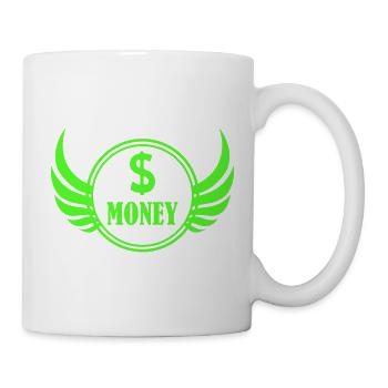 Winged Money Neon - Tasse - Weiß - Rechts