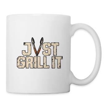 Just Grill It – Lustiges Grillmeister BBQ Motiv - Tasse - Weiß - Rechts