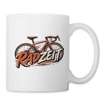 Radfahren Retro Fahrradmotiv Zeitlose Geschenkidee - Tasse - Weiß - Rechts