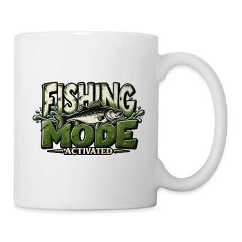Fishing Mode Activated Angeln Angler Geschenkidee - Tasse - Weiß - Rechts
