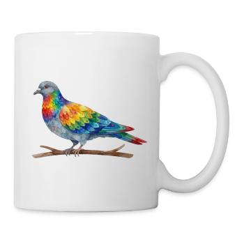 Regenbogenvogel - Tasse - Weiß - Rechts