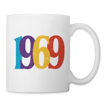 Geboren 1969 Geburtstagsgeschenk Geburtstag 69 - Tasse - Weiß - Rechts
