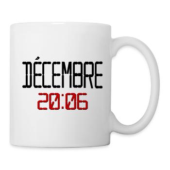 Geburtstag Dezember 2006, Französisch - Tasse - Weiß - Rechts