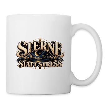 Sternenhimmel & Ruhe Geschenk für Sternengucker - Tasse - Weiß - Rechts