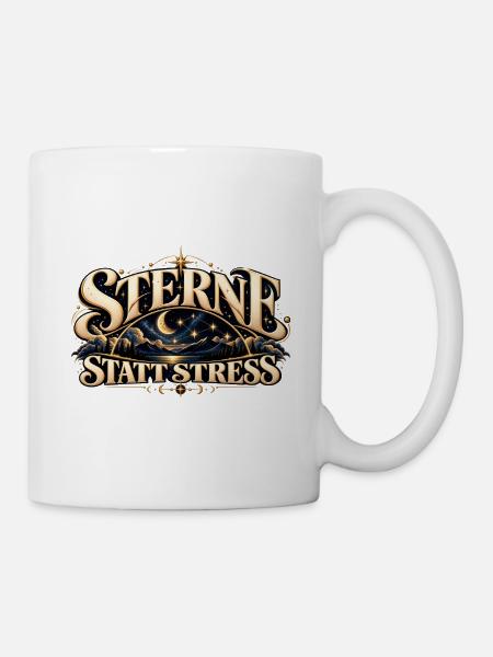 Sternenhimmel & Ruhe Geschenk für Sternengucker - Tasse - Weiß