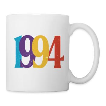 Geboren 1994 Geburtstagsgeschenk 94 Geburtstag - Tasse - Weiß - Rechts