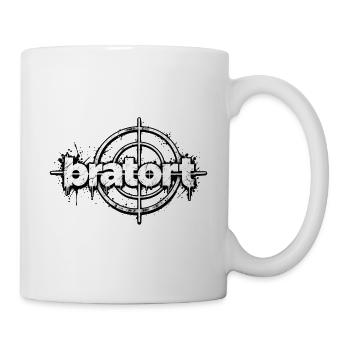 Bratort: Zielscheiben-Graffiti - Tasse - Weiß - Rechts