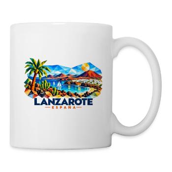 Lanzarote - Islas Canarias - Kanaren - Spanien - Tasse - Weiß - Rechts
