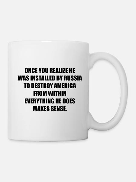 HE IS A PUTINS BlTCH - Tasse - Weiß