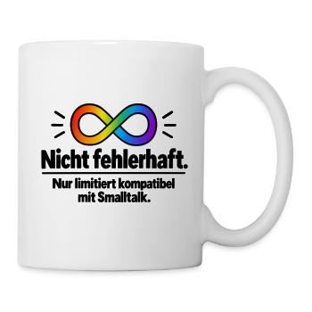 Nichtfehlerhaft Infinity Regenbogen - Tasse - Weiß - Rechts