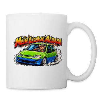 Mein Leben Alda Auto - Tasse - Weiß - Rechts