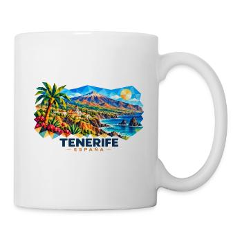 Tenerife - Islas Canarias - Teneriffe - Kanaren - Tasse - Weiß - Rechts
