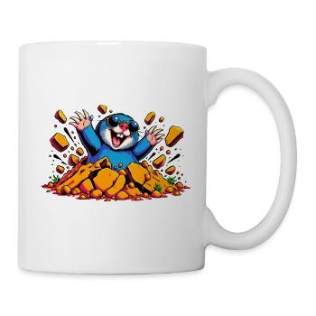  Maulwurf aus Goldenen Maufwurfhügel - Tasse - Weiß - Rechts