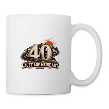 40 Geburtstag eigener Kurs - Tasse - Weiß - Rechts
