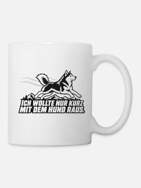 Unter einer Stunde? Nicht mit meinem Husky. - Tasse - Weiß