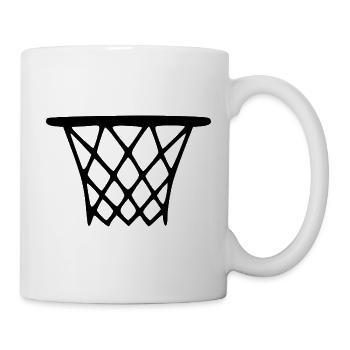 Streetball Basketballkorb Basketball Sport Design - Tasse - Weiß - Rechts