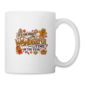 Weihnachten: die wunderbarste Zeit - Tasse - Weiß - Rechts