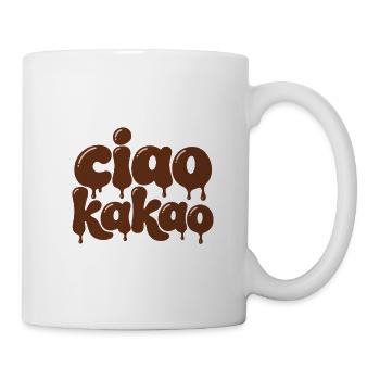 Ciao Kakao – Lustiger Abschied Spruch Retro - Tasse - Weiß - Rechts