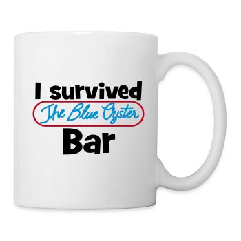 I survived the Blue Oyster Bar - Tasse - Weiß - Rechts