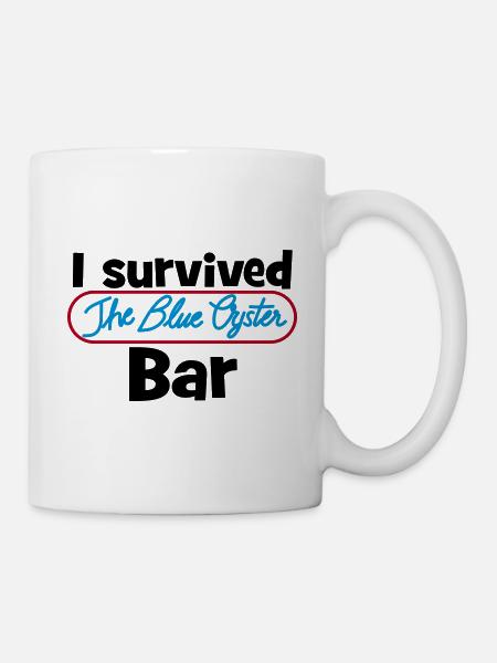 I survived the Blue Oyster Bar - Tasse - Weiß