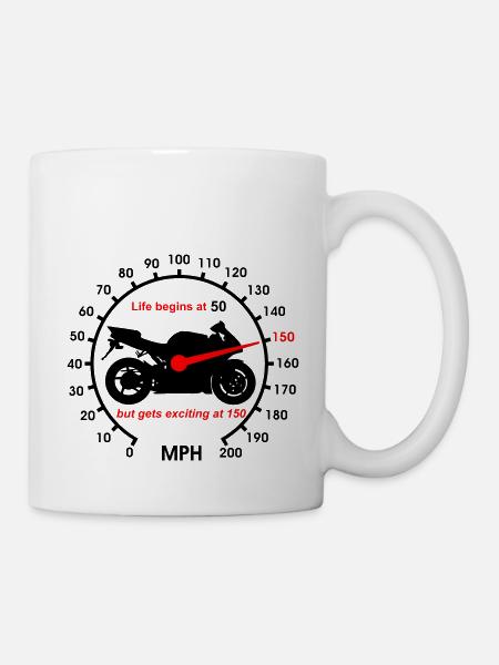 La vie commence à 50 - Mug blanc - blanc