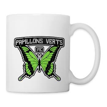 Papillons Verts MC - Mug blanc - blanc - Droite